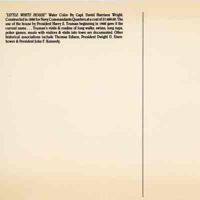 The Little White House Quarters 'A': © Key West Art & Historical Society