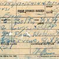 Shop Stores Issued Receipt
