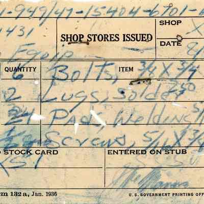 Shop Stores Issued Receipt