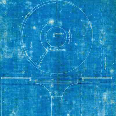 Key West Lighthouse Lantern Room Blueprint