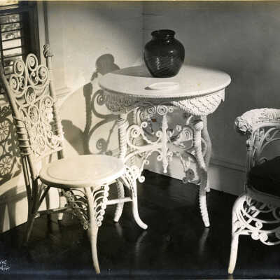 Wicker Chairs and Table