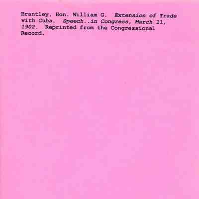 Extension of Trade with Cuba