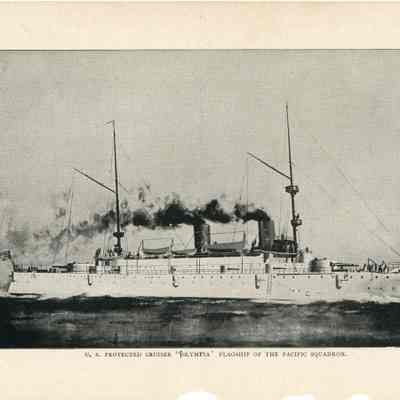 USS OLYMPIA and Spanish Military Leaders