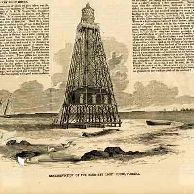 Representation of the Sand Key Light House, Florida