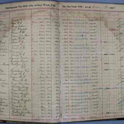 City of Key West Delinquent Tax Roll Year 1904: © Key West Art & Historical Society