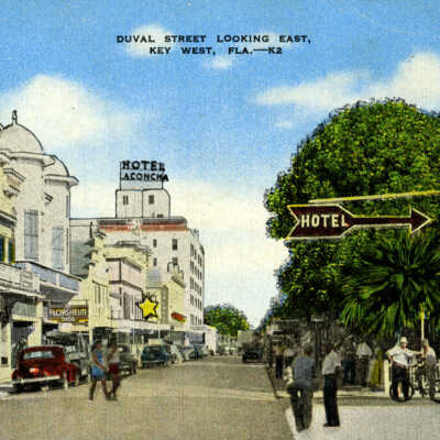 Duval Street Looking East, Key West, Fla.
