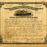 U.S. License to Master of Steam Vessels