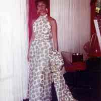 Jacquolyn Staubs in Key West Hand Print Dress