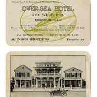 Over-Sea Hotel Advertising Card