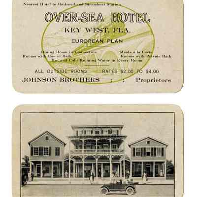Over-Sea Hotel Advertising Card