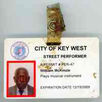 William McKinzie Street Performer Permit