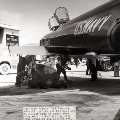 Blue Angels' F-4 Phantom Aircraft at Naval Air Station Key West