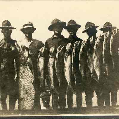 U.S. Soldiers with Fish