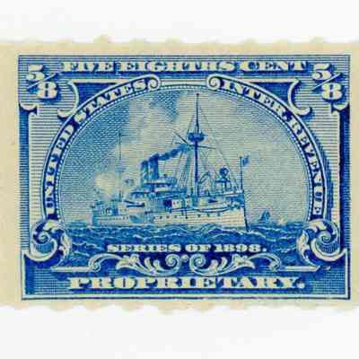USS MAINE Proprietary Stamp