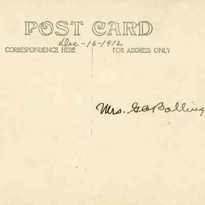 Verso of postcard: © Key West Art & Historical Society