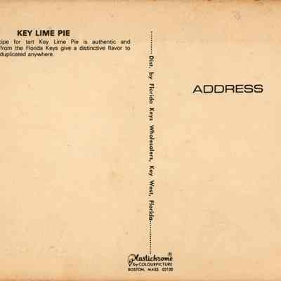 Key Lime Pie: © Key West Art & Historical Society
