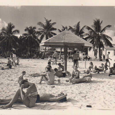 Sunbathers on South Beach