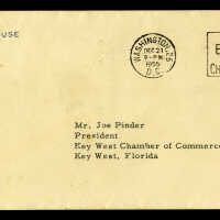 Envelope from The White House Addressed to Joseph Pinder