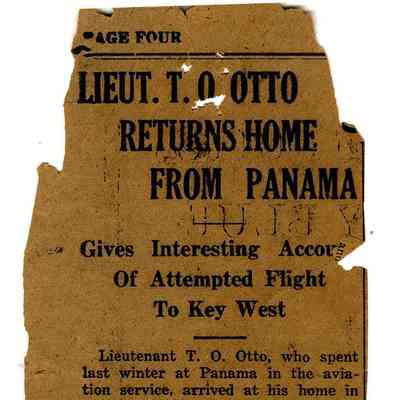 Newspaper Clipping on Dr. Thomas Osgood Otto