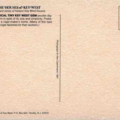 Typical Tiny Key West Gem: © Key West Art & Historical Society