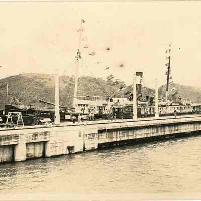 S.S. Advance Traveling the Panama Canal