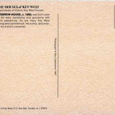 Eyebrow House, c. 1880: © Key West Art & Historical Society