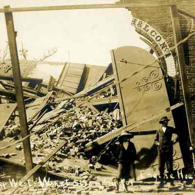 Hurricane Damage at Key West Fire Station No.1