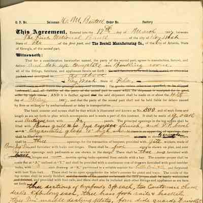 First National Bank Furnishings Contract