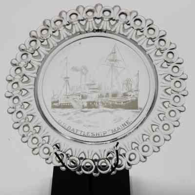 USS MAINE Commemorative Plate