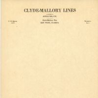Clyde-Mallory Lines Letterhead