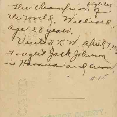 Jess Willard: © Key West Art & Historical Society