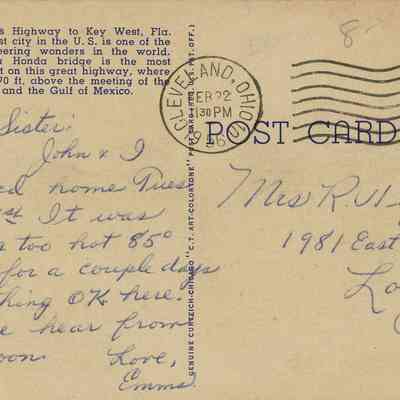 Fishing Is Good Along The Florida Keys Bahia Honday, the High Bridge: © Key West Art & Historical Society