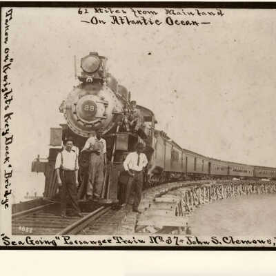 Florida East Coast Railway Train on Knights Key Bridge