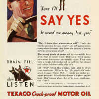 Texaco Motor Oil Advertisement