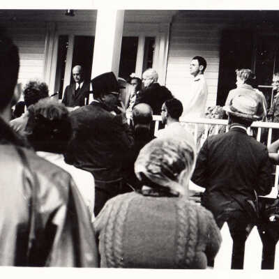 John H. Baker at Audubon House Dedication