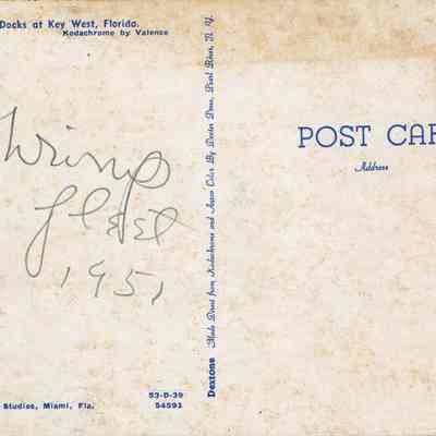 Shrimp Fleet and Docks at Key West, Florida: © Key West Art & Historical Society