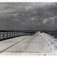 Looking Toward Key West from Bahia Honda Bridge - Overseas Highway to Key West, Fla.