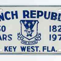 Conch Republic License Plate