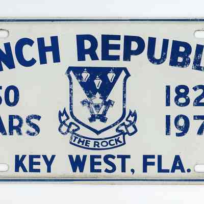 Conch Republic License Plate