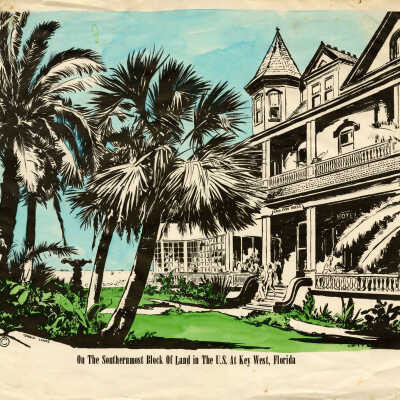 On the Southernmost Block of Land in the U.S. at Key West, Florida