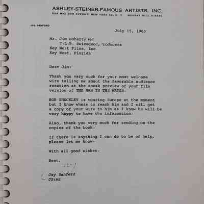 'Escape From Hell Island' Scrapbook: © Key West Art & Historical Society