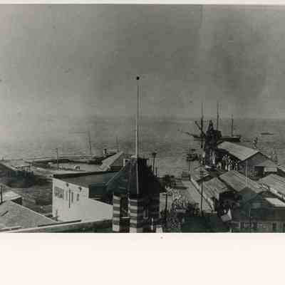 US Navy Blimp over Key West Harbor