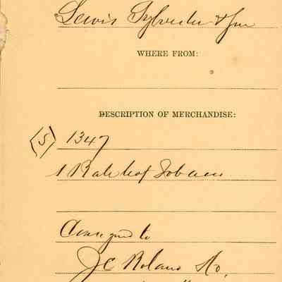 Customs Import Receipt: © Key West Art & Historical Society