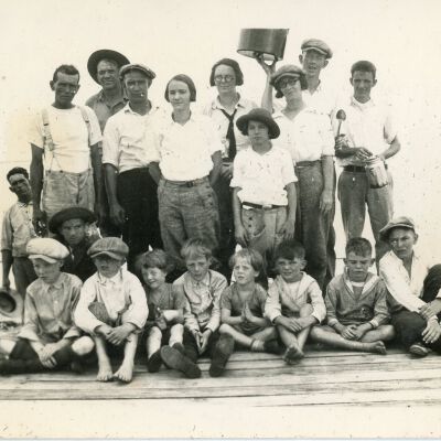 Group of Children on the Docks