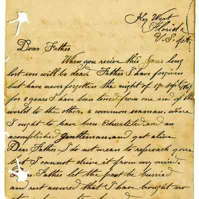 Letter from Roland E. St. Clare to Father