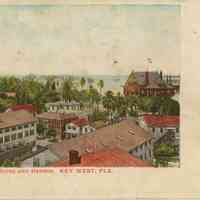 Custom House & Harbor, Key West, Florida.