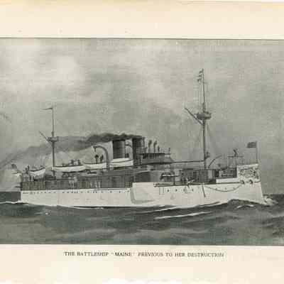 The Battleship "MAINE" Previous to Her Destruction: © Key West Art & Historical Society