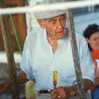 Mario Sanchez in his Studio Under the Trees