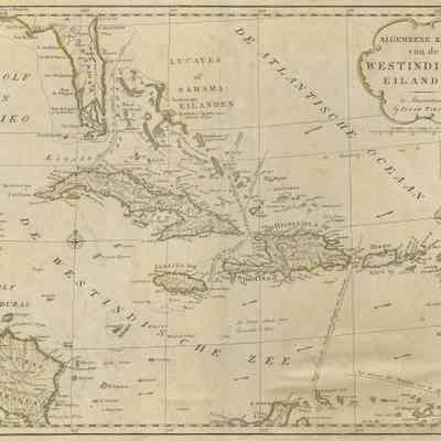 Dutch Map of Florida and the West Indies