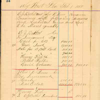 D.J. Bethel Cash Book: © Key West Art & Historical Society